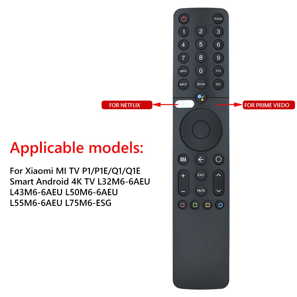 ใหม่ XMRM-19 360° บลูทูธรีโมทคอนโทรลสําหรับ Xiaomi MI TV P1 32 43 55 MI TV Q1 75 L32M6-6AEU L75M6-ES