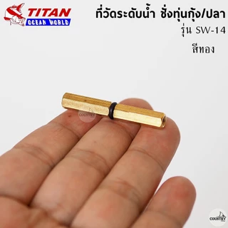ที่วัดระดับน้ำ ชั่งทุ่นตกกุ้ง/ปลา TITAN รุ่น SW-14/SW-15 สีเงิน-สีทอง
