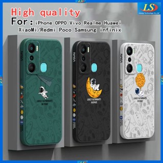 เคส infinix hot 20i hot 20 Play hot 20S 12 Play 12i 11s nfc hot 11s hot 9 Play hot 10 Play hot 8 hot 10 nfc hot 11 Play เคสโทรศัพท์มือถือ ลายนักบินอวกาศ Nasa สําหรับ TKRC