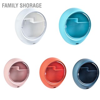 Family Shorage กล่องเก็บเครื่องสำอางติดผนังทรงรีกันน้ำ Moistureproof กล่องเครื่องสำอางกล่องเก็บแต่งหน้า