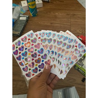 Sticker สติ๊กเกอร์ หัวใจ วาเลนไทน์ แพค 10 แผ่น