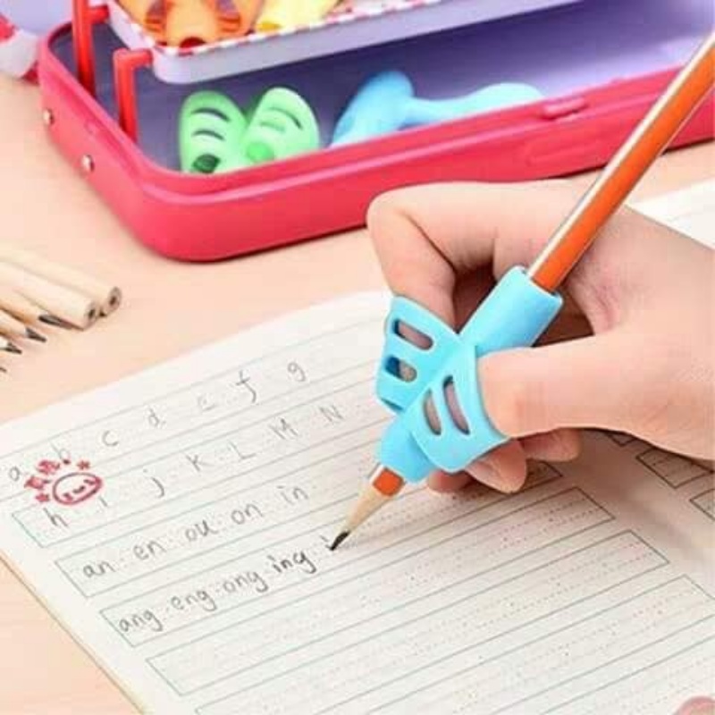 3 ชิ้น/เซ็ตเด็กเขียนดินสอซิลิโคนผู้ถือ/เด็กการเรียนรู้ ที่ฝึกจับดินสอสำหรับเด็กหัดเขียน - รูปที่ 6