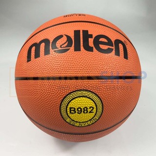 (ของแท้ 100%) ลูกบาสเกตบอล ลูกบาส Molten B982 Size7 FIBA APPROVED บาสเกตบอลยาง เบอร์ 7 มีมอก.