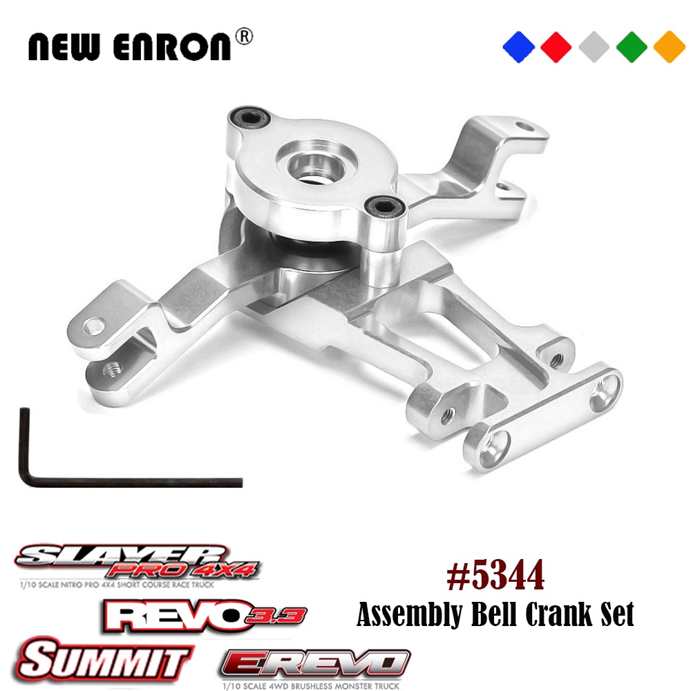 ชุดประกอบแขนพวงมาลัย Bell Crank Set Servo Protector 5344 สำหรับชิ้นส่วนรถยนต์ RC 1/10 Traxxas Revo 3