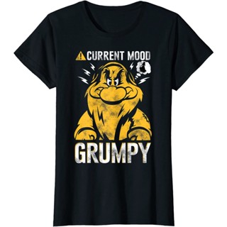 Disney Snow White Grumpy Dwarf Current Mood T-Shirt Casual fashion Korean version handsome_03