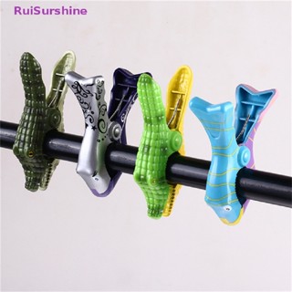 Ruisurshine ใหม่ คลิปหนีบผ้าขนหนู พลาสติก ลายสัตว์ กันแดด สําหรับตกแต่งชายหาด