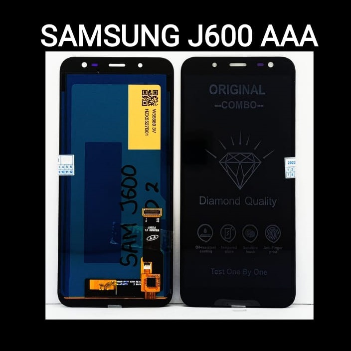 LAYAR หน้าจอ LCD SAM J600 กระจกขนาดใหญ่ + TS_ สีดํา IN5 OVAL SENSOR GALAXY J6 2018 J600F J600H J600G