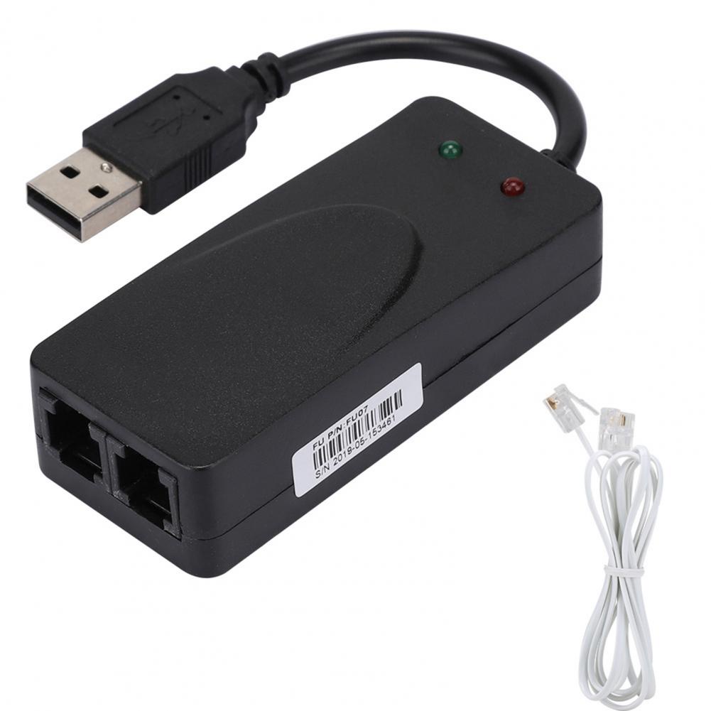 Fax Modem Dual Port USB2.0 56K โมเด็มภายนอกไดร์เวอร์สําหรับ Win 7/Win 8/Win 10/Win XP