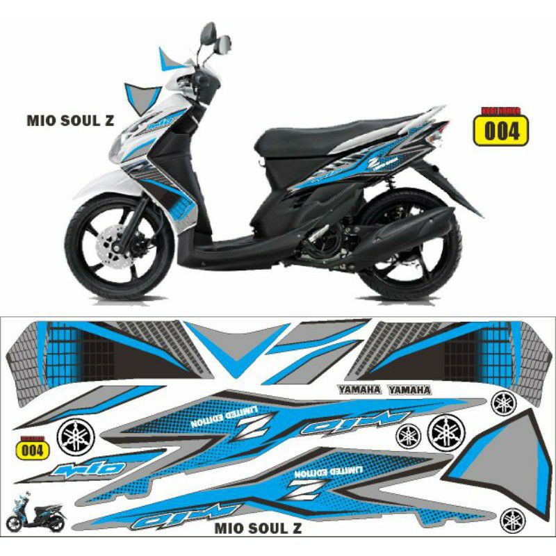 MIO SOUL CARBON STRIPING STICKER MIO SOUL OLD MIO SOUL Z MIO MX STICKER
