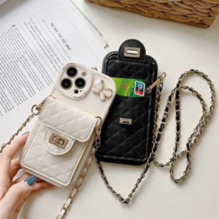 เคสโทรศัพท์มือถือหนัง พร้อมสายคล้องยาว 1.6 เมตร และช่องใส่บัตร เกรดสูง สําหรับ iPhone 14Promax 13 12 11 Pro Max 7p 8plus xsmax xs XR SE 2020 XR X 7 8 12Pro 13Pro