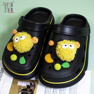 Croc Jibz ชุดสายโซ่ ประดับลูกบอลขนปุย สีแคนดี้ สําหรับรองเท้า DIY