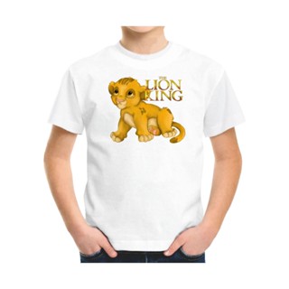 เสื้อยืด พิมพ์ลายการ์ตูน The Lion King Painting Of Simba สําหรับเด็ก_05