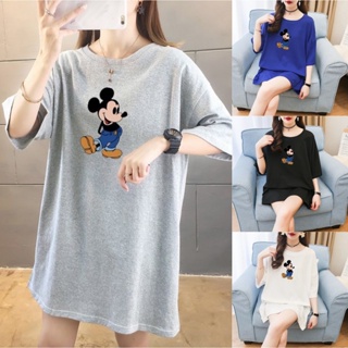 【Plus Size/40-150KG/5Colors】Super Soft Large Oversized Korean Style Women T-shirt Half Short Sleeves BIg Loose Cart_03