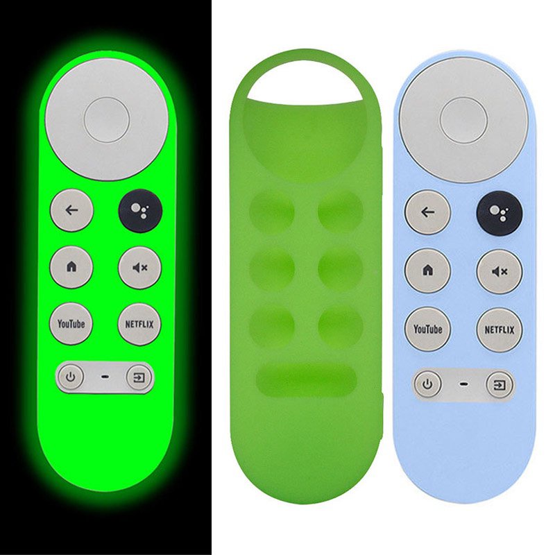 เคสรีโมทคอนโทรลสําหรับ Chromecast พร้อม Google TV 2020 เคสซิลิโคนป้องกันเสียงทนทานกันกระแทกฝาครอบป้องกัน