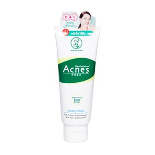 CREAMY เมนโทลาทั่มแอคเน่ครีมมีวอช ACNES 100ก.ผลิตภัณฑ์ดูแลผิวหน้าMENTHOLATUM WASH 100G.