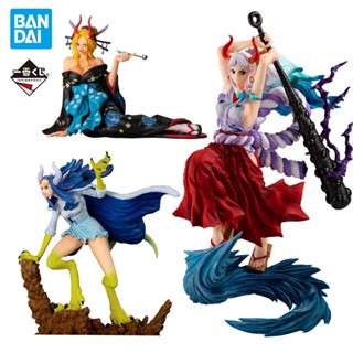 ของแท้ โมเดลฟิกเกอร์ อนิเมะ Banpresto Ichiban Kuji One Piece Girls Yamato Black Maria Ulti ของสะสม