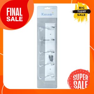 ขอแขวนผ้า 5 ขอ KASSA รุ่น KS-N015 โครเมียมClothes hanger 5 hooks model KS-N015 chrome