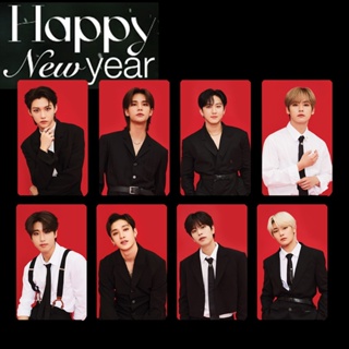 โปสการ์ด ลายศิลปินเกาหลี Stray Kids HAPPY NEW YEAR สําหรับเด็ก