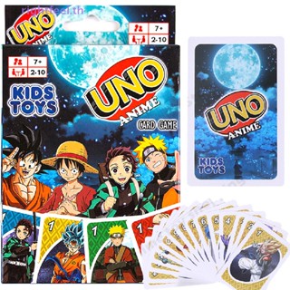 Rightfeel.th UNO ใหม่ การ์ดเกมปริศนา ลายการ์ตูนนารูโตะ ดราก้อนบอล สําหรับครอบครัว