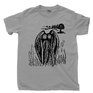 นักล่ามอนสเตอร์  Mothman T Shirt Monster Jackalope Bigfoot Sighting Cryptid Hunter UFO Alien Tee_03