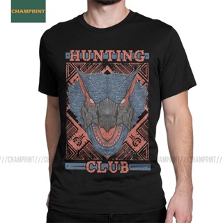 เสื้อคู่รัก Avcılık kulübü Nargacuga Monster Hunter dünya erkekler T gömlek Rathian ejderha MHW oyun Tee kısa kollu_03