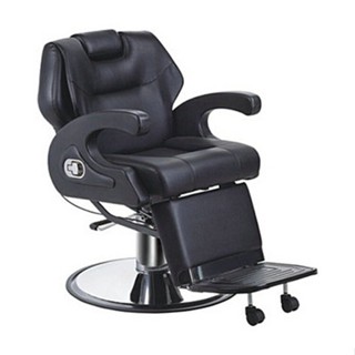 Barber chair รุ่นขายดี เก้าอี้ร้านเสริมสวย บาร์เบอร์ สำหรับทำผมตัดผม โช๊คไฮดรอลิค เอนได้ ฐานสแตนเลสสแข็งแรงทนทาน