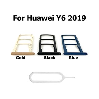 ใหม่ อะไหล่ถาดซิมการ์ด แบบเปลี่ยน สําหรับ Huawei Y6 2019