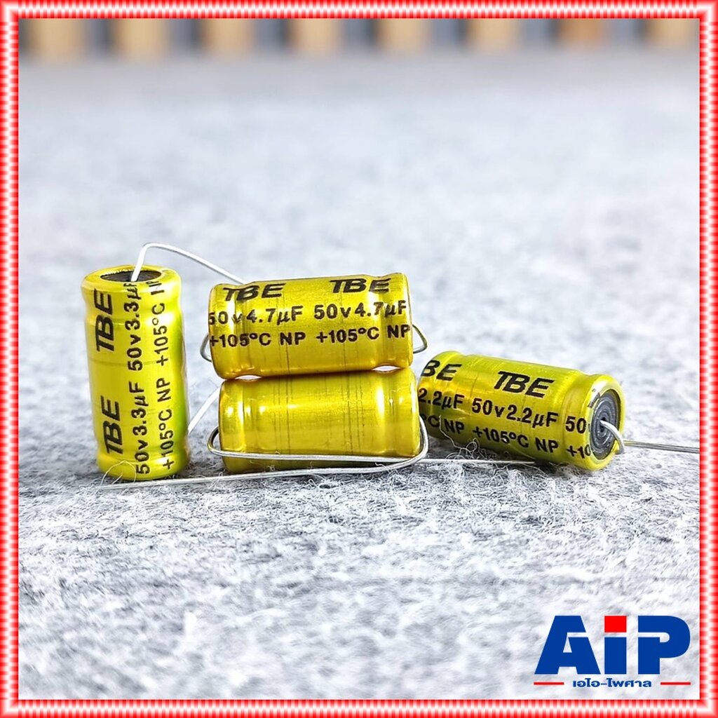 (แพ็ค2ตัว) มี3ค่าให้เลือก C2.2/3.3/4.7UF 50V สีทอง C ลำโพง สีทอง คาปาลำโพงเสียงแหลม ตัวป้องกันลำโพงเสียงแหลม คอนเดนเซ...