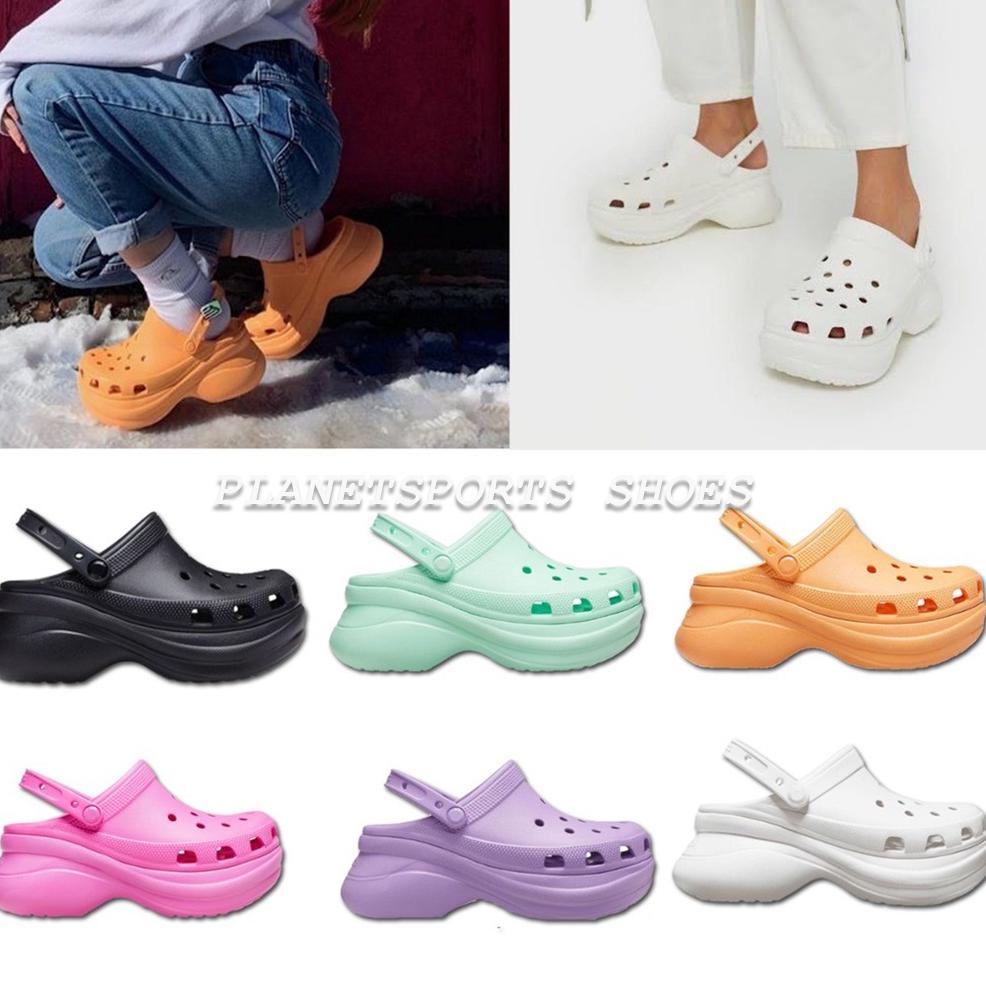 Crocs Bae clog คําแนะนําคลาสสิก / Crocs classic women Bae Clog / Crocs Classic Bae clog platform รอง