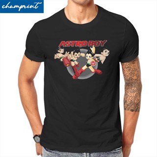 เสื้อยื ผู้ชาย Astro Boy มังงะเสื้อยืด Astroboy อันยิ่งใหญ่อะตอม 100% เสื้อผ้าผ้าฝ้ายตลกแขนสั้นรอบคอ Tees คลาสสิก T_02