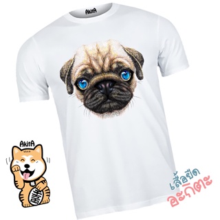 เสื้อยืดลายหมาปั๊คน้อย Little pug dog T-shirt_02