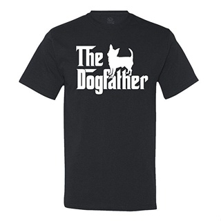 เสื้อยืดแขนสั้น พิมพ์ลาย The Dogfather Chihuahua DOG แฟชั่นฤดูร้อน สําหรับผู้ชาย 2022_02