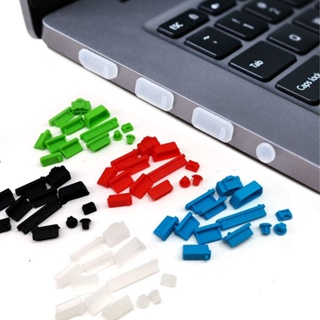 ฝาครอบปลั๊กซิลิโคน ป้องกันฝุ่น กันฝุ่น พอร์ต USB RJ45 สีแคนดี้ สําหรับแล็ปท็อป จํานวน 16 ชิ้น ต่อชุด