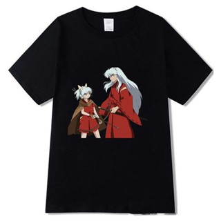 เสื้อยืด oversize Inuyasha แฟชั่นญี่ปุ่นอะนิเมะเสื้อยืดผู้ชาย Yashahime ตลกการ์ตูนเสื้อยืดลําลองสตรีทแวร์เย็น Tshir_01