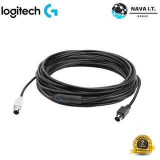 COINSคืน15%⚡FB9JMZV6⚡ LOGITECH สายเชื่อมต่อ GROUP CABLE 10 เมตร