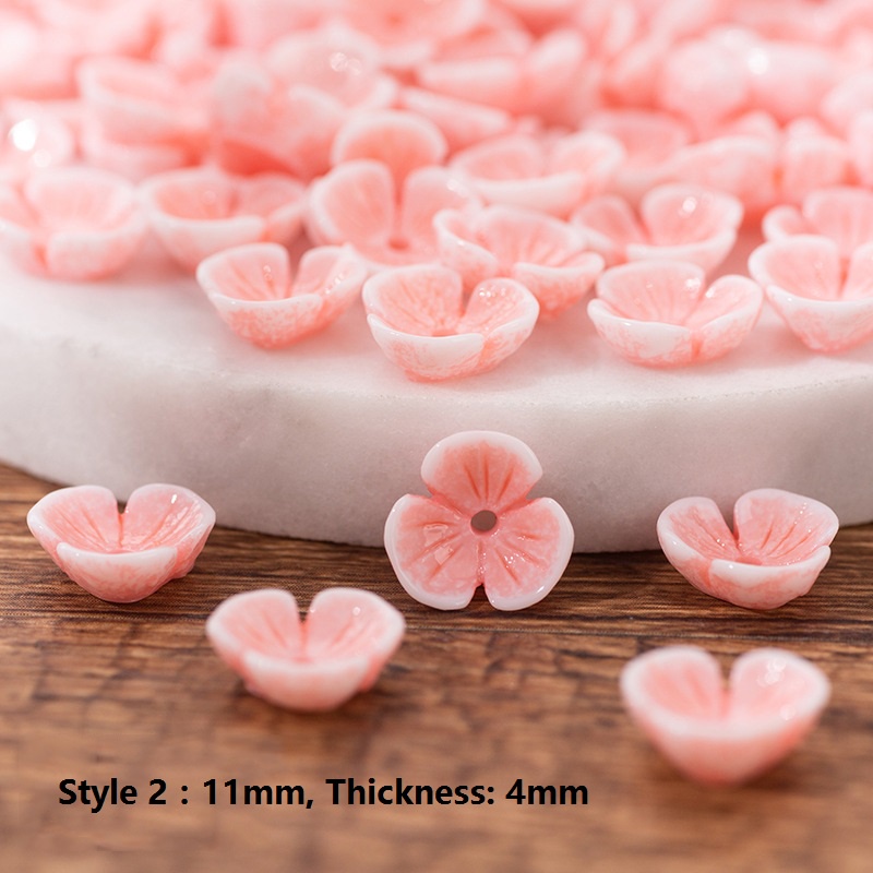 กิ๊บติดผม รูปดอกไม้ห้ากลีบดอกไม้ เปลือกหอยเทียม เครื่องประดับ DIY 20 ชิ้น - รูปที่ 7