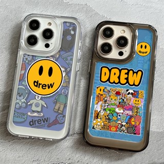 SANRIO Drew เคสโทรศัพท์มือถือแบบแข็ง ใส กันกระแทก ลายซานริโอ้ สีเหลือง สําหรับ iPhone 14 11 13 12 X XS Pro Max xr Mini xr 7 plus Samsung Galaxy S23 S22 ultra plus