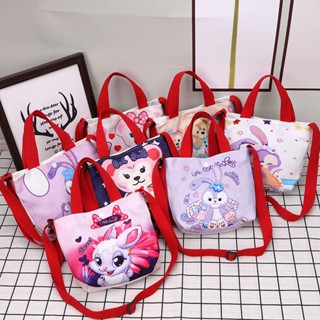 Childrens shoulder bag baby bento bag light canvas leisure rabbit handbag mini girl backpack