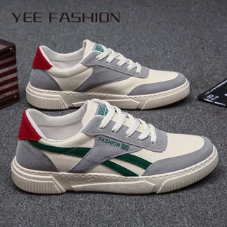 YEE Fashion รองเท้าผ้าใบ รองเท้าผู้ชาย ผ้าใบผู้ชาย แฟชั่นผู้ชาย สไตล์เกาหลี YD23022801