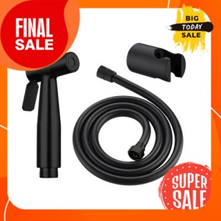 ชุดสายฉีดชำระ สเตนเลส KASSA รุ่น KS-P080A-2A สีดำStainless steel bidet spray set, model KS-P080A-2A, black