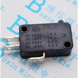 สวิตช์ไมโคร V-15-1C25 จุดสีเงิน V-15-IC25 ขนาดใหญ่ สําหรับไมโครเวฟ