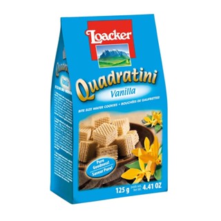 ล็อกเกอร์เวเฟอร์ไส้ครีมวนิลา VANILLE 125ก.LOACKER QUADRATINI125 G.