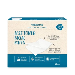 Watsons วัตสัน สำลีแผ่นประหยัดโทนเนอร์ 48 แผ่น.