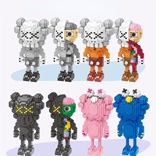 Kaws บล็อคตัวต่อนาโน ลาย Sesame Street เข้ากันได้กับของเล่นตัวต่อเลโก้สเตอริโอ