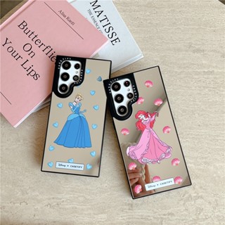 CASETIFY เคสโทรศัพท์มือถือ TPU กันกระแทก ลายการ์ตูนดิสนีย์【เจ้าหญิงบนวิ่ง】เอฟเฟกต์กระจก สําหรับ Samsung Galaxy S23 Ultra S23 Plus S22 Ultra