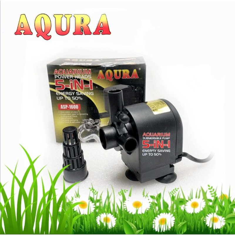 Aqura asp 1600 หัวไฟ 1600 ปั๊มน้ําใต้น้ํา aqura พิพิธภัณฑ์สัตว์น้ํา