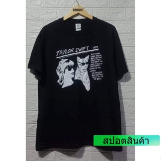 ราคาต่ำสุด!!เสื้อยืด พิมพ์ลายเพลง TAYLOR SWIFT พรีเมี่ยมS-3XL