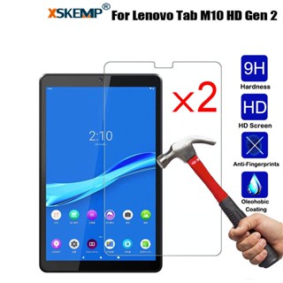 ฟิล์มกระจกนิรภัยกันรอยหน้าจอแท็บเล็ต HD 9H แบบบางพิเศษ สําหรับ Lenovo Tab M10 HD 2nd Gen 10.1 TB-X306 2 ชิ้น