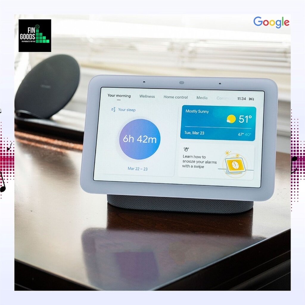 Google Nest Hub 2nd gen -รุ่นGen2 ปรับปรุงระบบเสียง มาพร้อมระบบ Sleep Sensing / Smart Home Display with Google Assistant