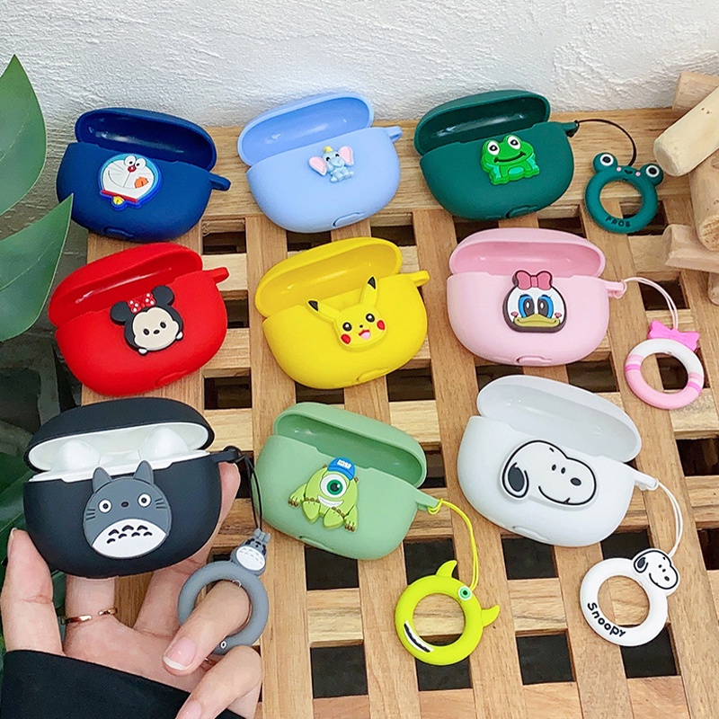 สําหรับ SONY WF-1000XM6 /WF-1000XM5 /WF-1000XM4 กรณีการ์ตูนกรณีแหวนเชือกซิลิโคนไร้สายบลูทูธ Hearphon